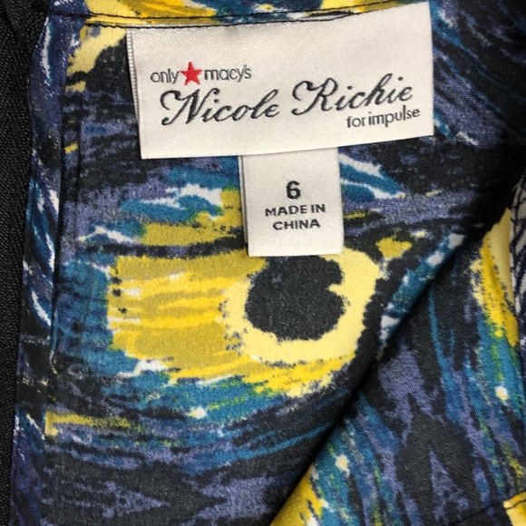 Nicole Richie Peacock Design Career Dress, Size 6 - Picture 7 of 8